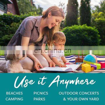 Sand Proof Waterproof Picnic Blanket Tote Handy Picnic Mat Tote for Children Camping photo-5