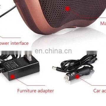 Certificate Wholesale Multi-function Car Neck and Back Shiatsu Electric Heating Massage Pillow