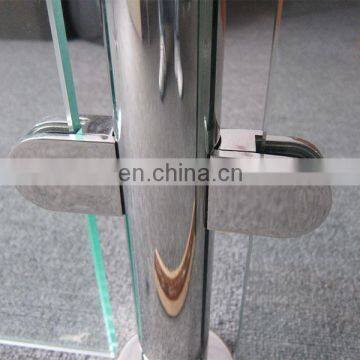304 Stainless Steel D Shape Square Wall Mounted Glass Clamp Clip Bracket Holder on Tempered or Laminated Glass photo-4