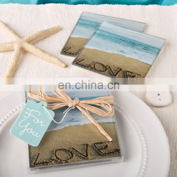 10cm Glass Coasters for home wedding party decoration