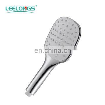 Bathroom chrome ABS white ABS 3 modes button handheld shower