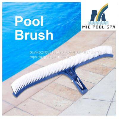 Swimming Pool Accessories 18''/45cm Deluxe Wall Brush With Polished Alu Back Nylon Brush Head photo-3