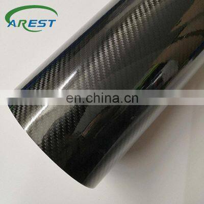 50*300cm 5D 6D Carbon Fiber Car Body Film Glossy Black Car Vinyl Wrap Styling Wrapping Paper for Auto Motor Bike Laptop