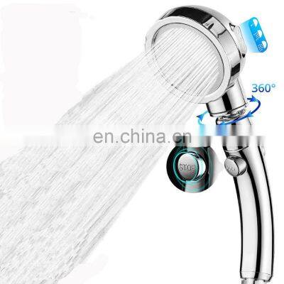 Shower Head, Ionic Shower Head Handheld for Hard Water, Universal Filter Ionic Stone Shower Head with 3 Sprays Modes,