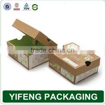 Custom Cardboard Cute Folding Baby Shoe Box Packaging/Folding Pvc Window Corrugated Box photo-5