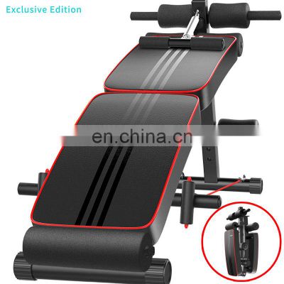 Adjustable Sit Up Bench Multifunctional Muscle Exercise Machine Folding Abdominal Muscle Pad Equipment Sit Up Bar Assistant