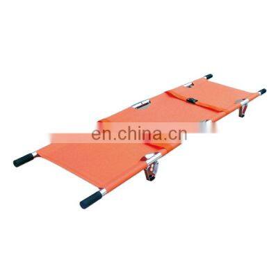 Hot sale aluminum alloy double folding ambulance stretcher for hospital