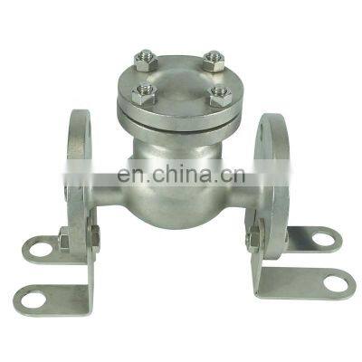 DKV DN250 150LB Bolted Bonnet Ss304 WCB Body Monel Trim Flange Swing Check Valve Non Return Valve photo-3