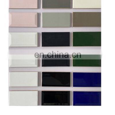 Subway tiles 75x150mm Glossy Glazed Outdoor Decorative White Exterior Wall Subway Ceramic Tile