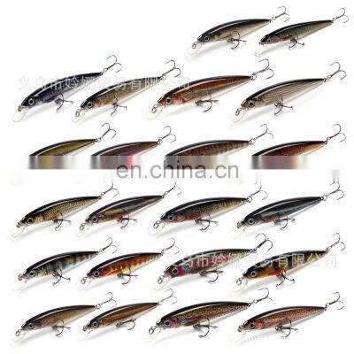 Bass Lure 10cm/12g 22 colors Floating Depth High Carbon Treble Shape Hook minnow fishing lure