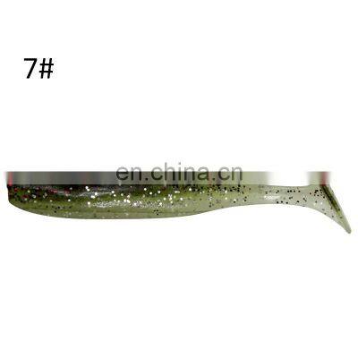5.5cm 1.2g Large Quantity in Stock T-tail Two - Color Lure Small Fish Colorful Seabass Lifelike Silicone Fishing Soft Lure photo-5