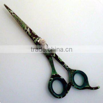 Snake Skin Design Hair Scissors 6.5"