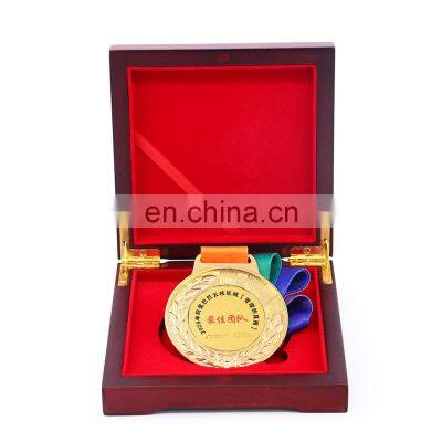 Hot sell custom wood medal packaging box