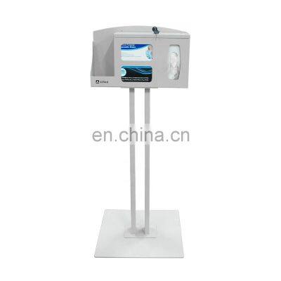 Free Standing Mask Glove Hand Sanitizer Dispenser Metal Multifunctional Display Racks photo-2