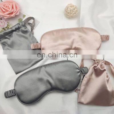 OEM Wholesale Eyemask Slaapmasker Luxe Purple Night Sleeping Mask Silk Satin Sleepmask With Logo Box