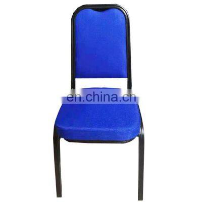 Metal frame pu leather restaurant chaise soft modern dinner hotel event chair