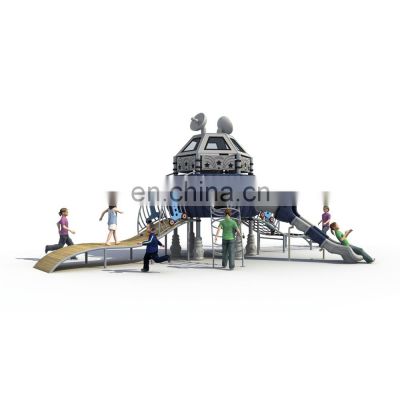 Manufacturer Customizable Playground Children Outdoor Playground Equipment with Climbing Net and Slide for Sale