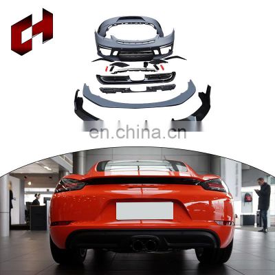 CH High Quality Facelift Retainer Bracket Side Skirt Rear Bumper Reflector Lights Full Kits For Porsche 718 2016-2018 to GTS