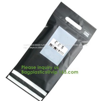 Biodegradable Compostable Plastic Courier Shipping Envelope Custom Matte Black Corn Mailers Bag Bagplastics Bagease