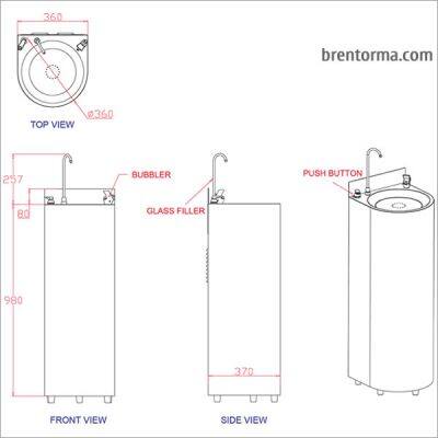 DF15C Floor Standing Refrigerated Drinking Water Fountain photo-3