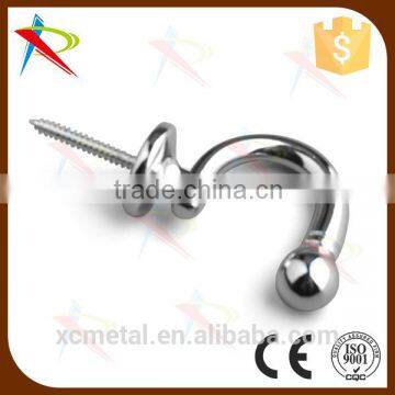 Fancy & Decorative Quality Magnetic Chrome Ball End Curtain Tieback/tassel Hooks /drapery Hooks