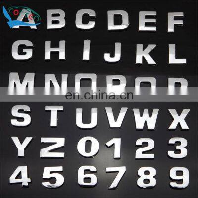 Custom Door Nameplate Trunk Decals Auto Badge Sticker Car Letters Sticker