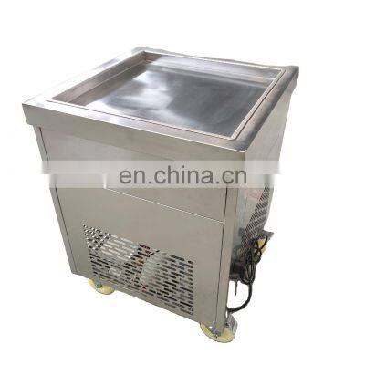 Commercial smart roll ice cream machine fried single pan double pan in best price