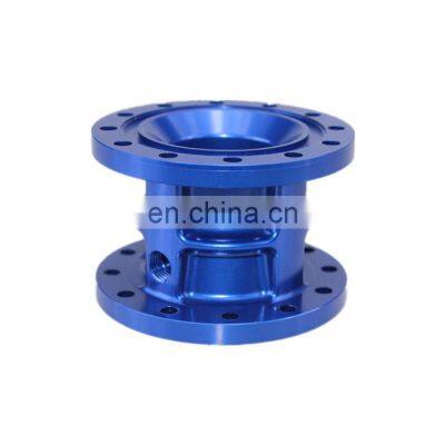 Turning Service 5 Axis Blue Anodizing Aluminum CNC Machining Component