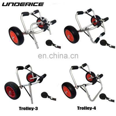 UICE Multifunction Foldable Kayak Cart Adjustable Kayak Cart Portable Aluminum Canoe Cart Fishing Kayak Trolley photo-4