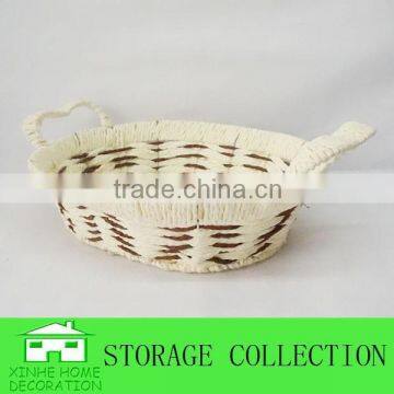 Handmade Oval Paper Rope Storage Basket photo-2