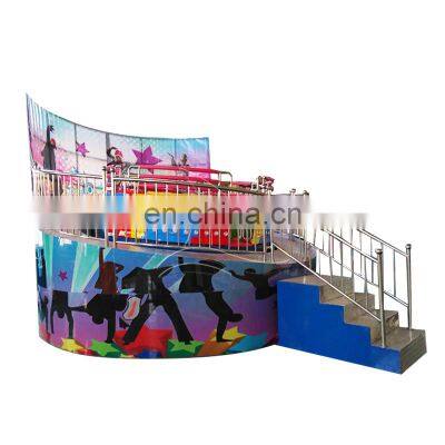 Outdoor Carnival Rides Rotating Machine Tagada Disco Turntable For Sale