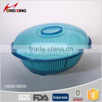 35cm Round plastic colander strainer with lid