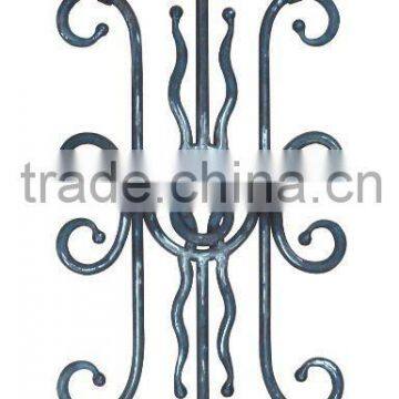 GYD-15Ba114 Wrought Iron Gate and Stone Balcony Railing Floral Ornaments photo-3