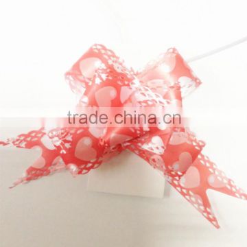 Factory outlet, solid plain polyproplene butterfly pull bow/ribbon bow