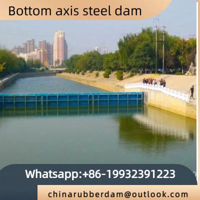 Installation of steel dam and retaining dam