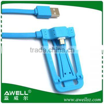 New Arrival micro mobile phone cable with stand