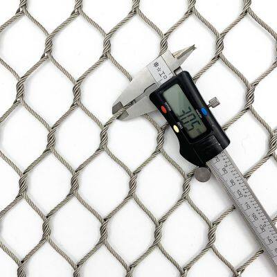 316 Stainless Steel Woven Wire Rope Mesh Fence Corrosion Resistant Flexible Barrier Manufacturer for Perimeter Protection