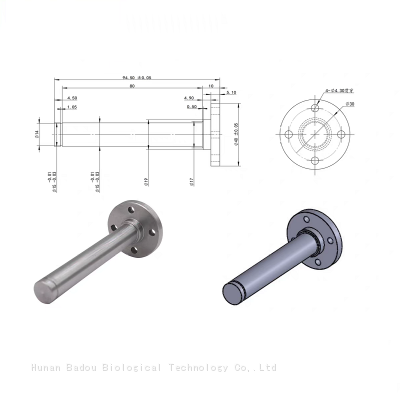 CNC Machining Flange Shaft High-Precision Custom by CAD/STEP Mechanical Transmission Shaft