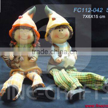 Polyresin harvest festival scarecrow figurine holiday product