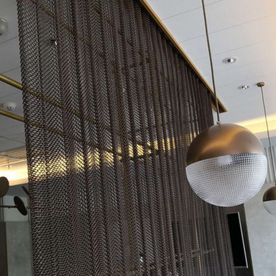 316 Stainless Steel Woven Chainmail Mesh Curtain with Cutting & Welding Services Metal Ring Decorative Mesh