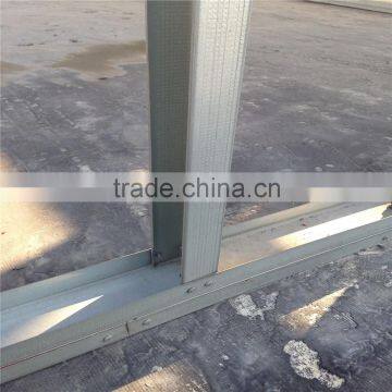 Horizontal Track Vertical Stud Drywall Partition