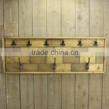 Fashionable Creative Rural Natural Wooden Wall Art Decor With Clips & Hooks photo-2