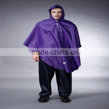 Durable oxford pvc bicycle rain poncho with logo