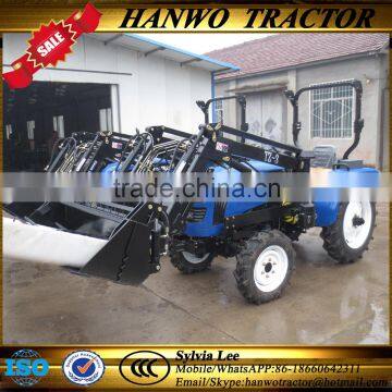 High quality 4wd 40hp tractor with front end loader and backhoe