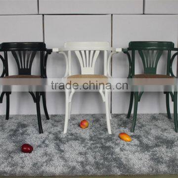 RCH-1522 High Quality Dining Furniture White Windsor Armchair photo-3