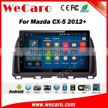 Wecaro 10.2 inch android 4.4/5.1 touch screen for mazda cx-5 car dvd player 2012 + With Wifi and 3G GPS Radio RDS