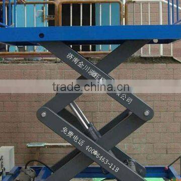 Stationary double cylinder Scissor elevater