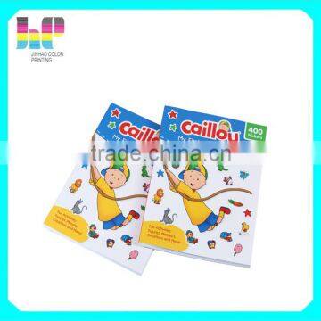 Varnishing Softcover sticker book printing