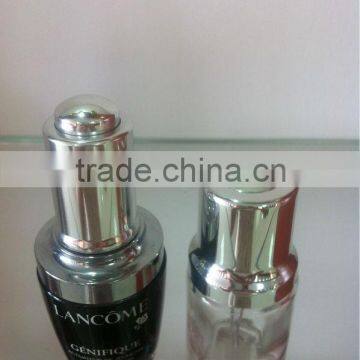 Transparent Green Glass Bottle for Cosmetic Packaging With Water Dropper photo-5