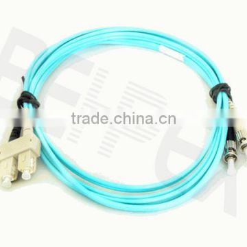 Optic Fiber Cable 10G OM3 50/125um ST- LC Multimode Duplex Fiber Optic Patch Cord